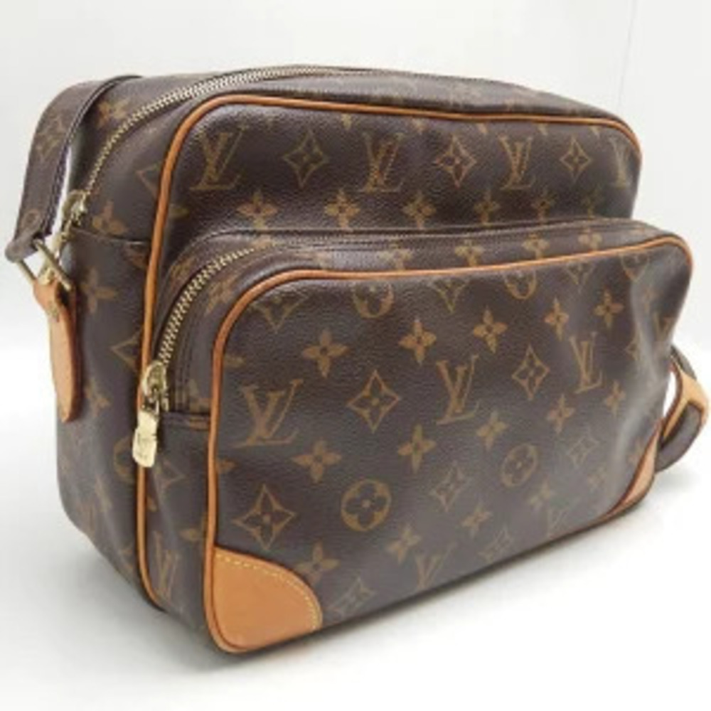 Louis Vuitton Shoulder Monogram Brown Bag Nile